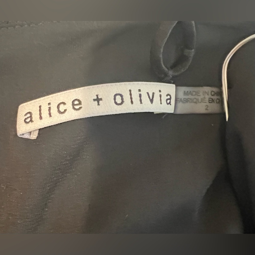 Alice + Olivia Harmon Black Sleeveless Wide Leg Jumpsuit Size 2 - Picture 6 of 8